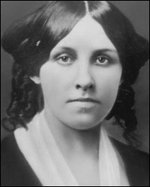 Louisa May Alcott at 25; LW was published when she was 36.